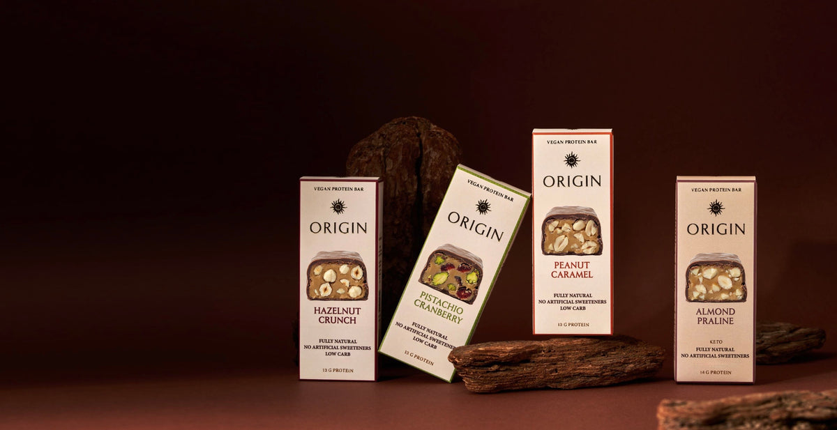 Naturally Delicious Plant Protein Bars – Origin